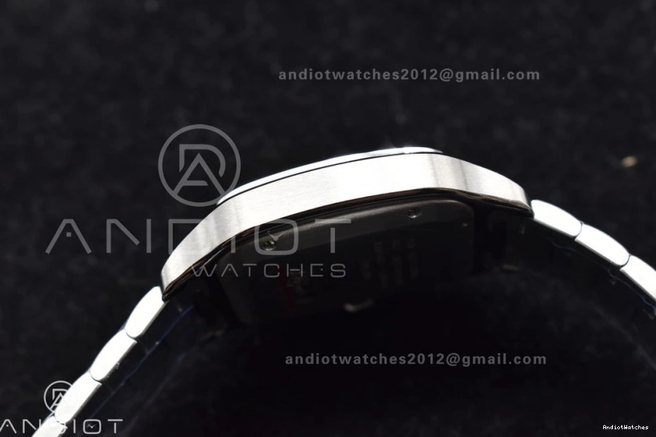 40mm Santos SS V de SS Cartier MIYOTA Dial on Blue 1047 BVF Bracelet Colorful Edition 9015 SmartLinks Best 1:1 1024